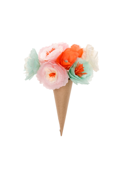 decorative flowers in cone - Foto, Imagen