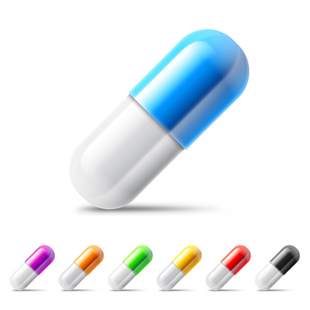Medicine Pills Collection - Διάνυσμα, εικόνα