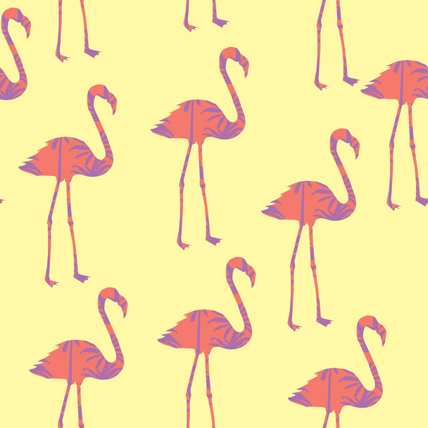 Flamingo silhouette, vector, illustration - Vektori, kuva