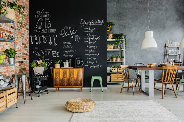 Food and herbs in kitchen - Foto, afbeelding