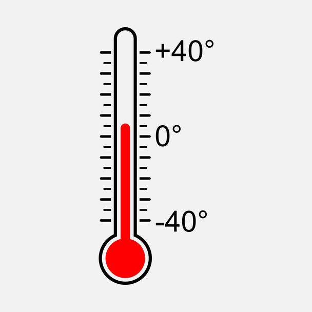 icon thermometer, symbol temperature  - Vector, Image