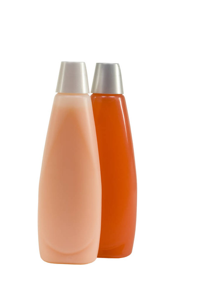 Şampuan ve saç kremi şişelerde - Fotoğraf, Görsel