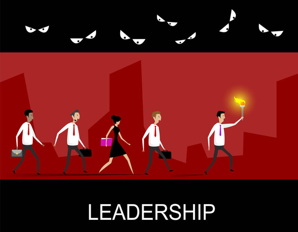 Geschäftskonzept Leadership - Vektor, Bild