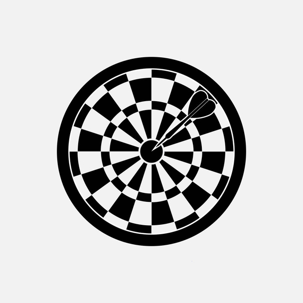 pictogram doel dart, darts spel - Vector, afbeelding