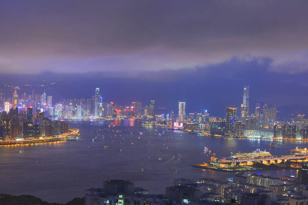 hong kong éjjel meg 2017 - Fotó, kép