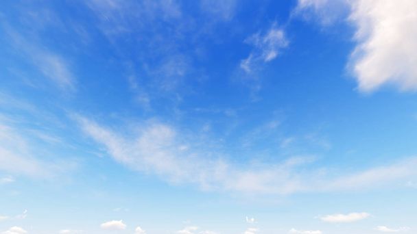 Cloudy blue sky abstract background, 3d illustration - Photo, Image
