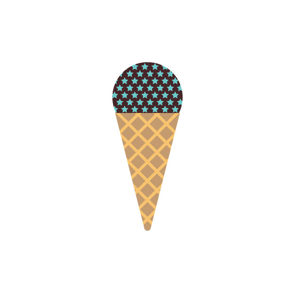 Ice-cream icon in scandinavian style - Vector, Image