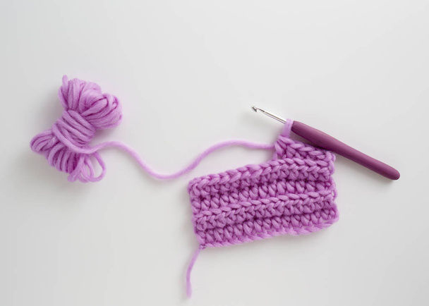 Crochet Hook and Wool - Foto, imagen