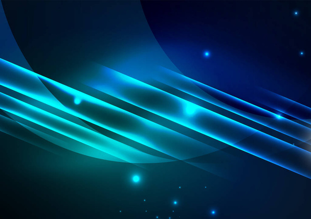 Glowing futuristic lines - Vector, Image