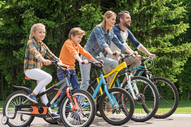 bicicletas de equitação familiar - Foto, Imagem