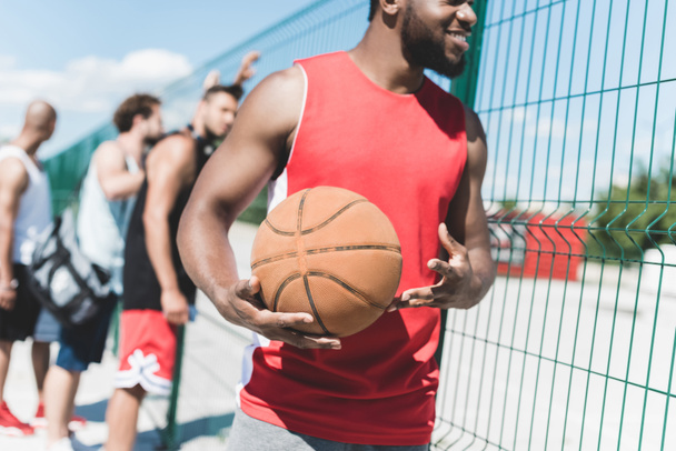 basketball player with ball  - Photo, Image