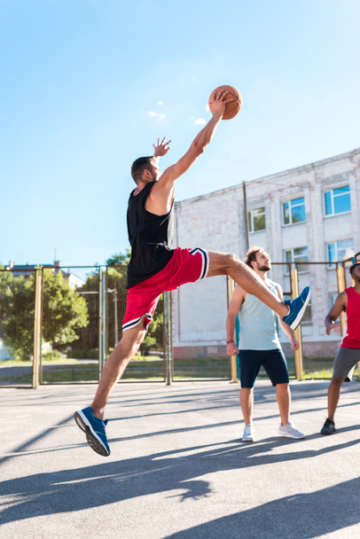 men playing basketball - Фото, изображение