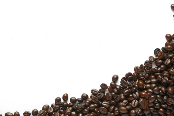 roasted coffee beans background texture isolated - Foto, afbeelding