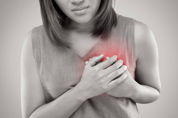 Heart attack symptom - Photo, Image