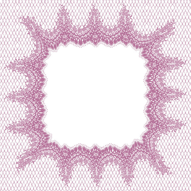 Векторна рожева рамка мережива
 - Вектор, зображення