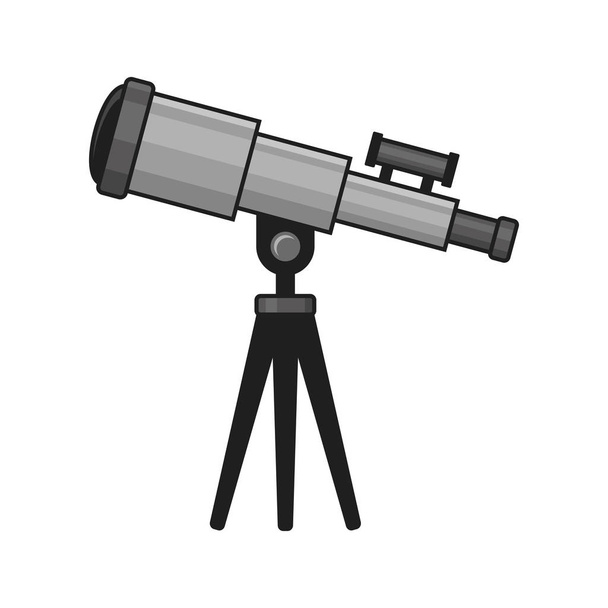Telescope Icon on White Background. Vector - Διάνυσμα, εικόνα