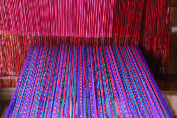 Weven werk-weven machine in Guatemala - Foto, afbeelding