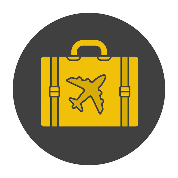 Luggage suitcase icon - Wektor, obraz
