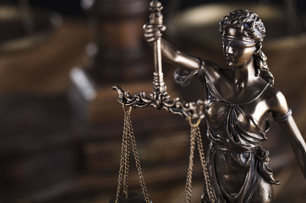 Νόμου και της δικαιοσύνης σύμβολα. - Φωτογραφία, εικόνα