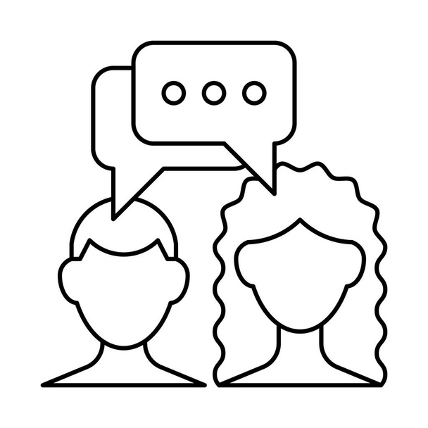 Icono de chat ilustración
 - Vector, Imagen