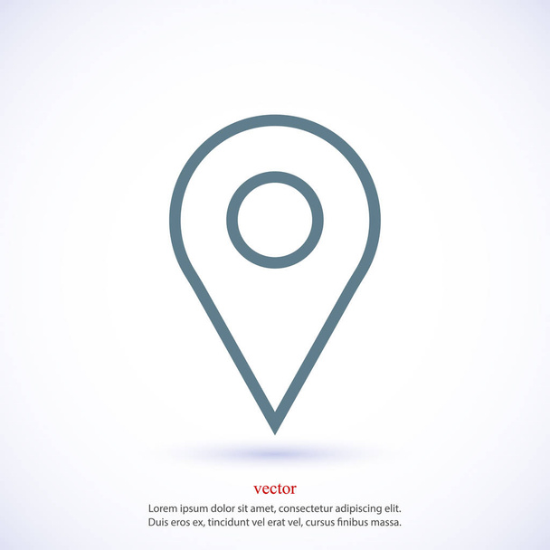 Map pointer flat icon  - Vektor, obrázek