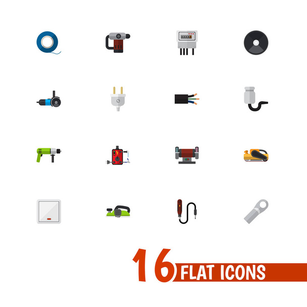 Set di 16 icone degli strumenti modificabili. Include simboli come noioso, adesivo, libbra e altro ancora. Può essere utilizzato per la progettazione web, mobile, UI e infografica
. - Vettoriali, immagini