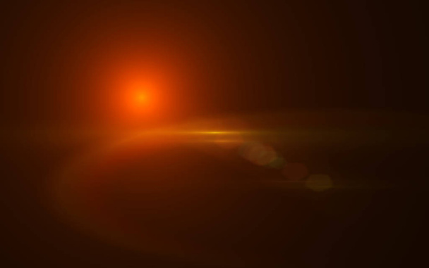 Flares numériques effets d'éclairage spéciaux sur fond noir, Flare Len abstraite
. - Photo, image