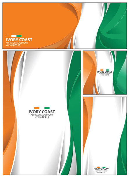 Resumen Antecedentes de la bandera de Costa de Marfil
 - Vector, Imagen