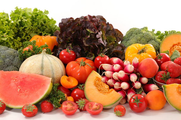 fruits and vegetables close up - Foto, Bild