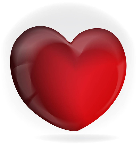Valentines love heart logo icon - Вектор, зображення