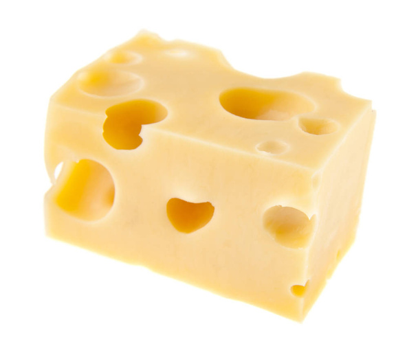 queijo isolado sobre fundo branco - Foto, Imagem