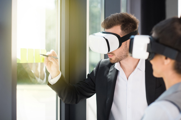 businesspeople in vr headsets - Photo, Image