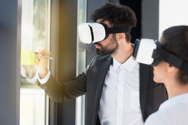 businesspeople in vr headsets   - Photo, Image