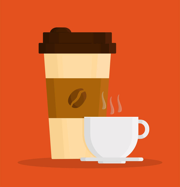 コーヒーカップベクトル - ベクター画像