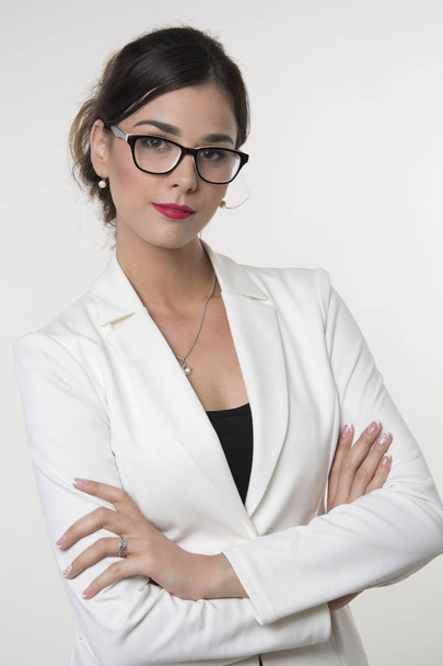 business woman with glasses - Φωτογραφία, εικόνα