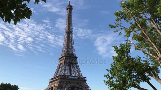 Eiffel-torony Párizs nappali megtekintése - Felvétel, videó