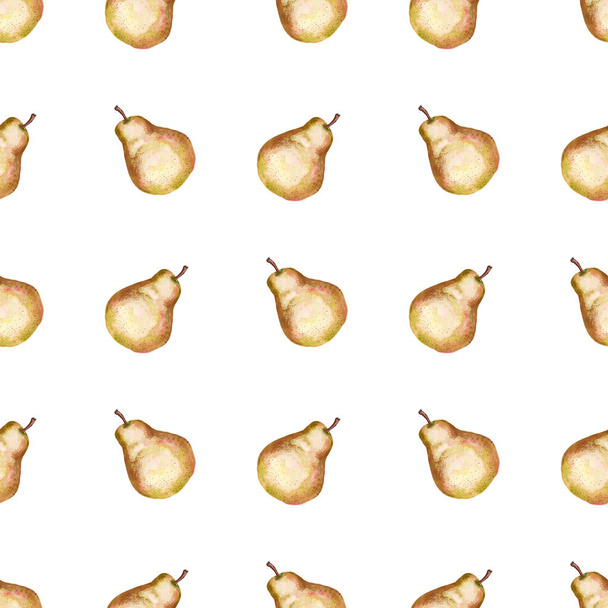 Seamless pattern with pears - 写真・画像