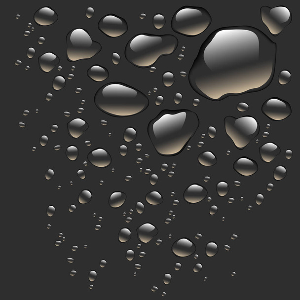 Gotas de agua realistas aisladas
 - Vector, Imagen