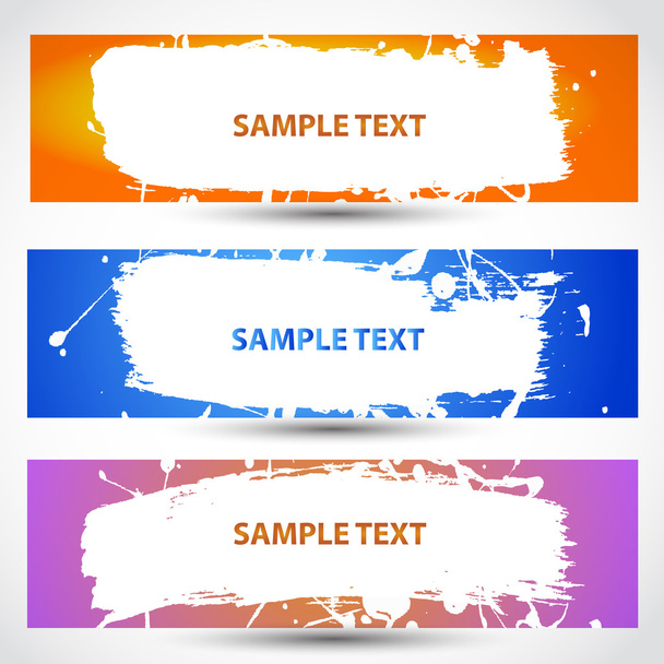 Water paint banner - Vector, Image