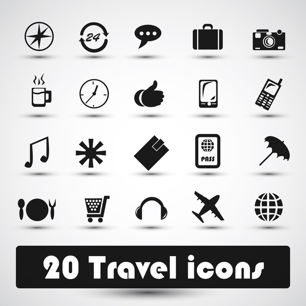 20 travel icon - Vector, Image