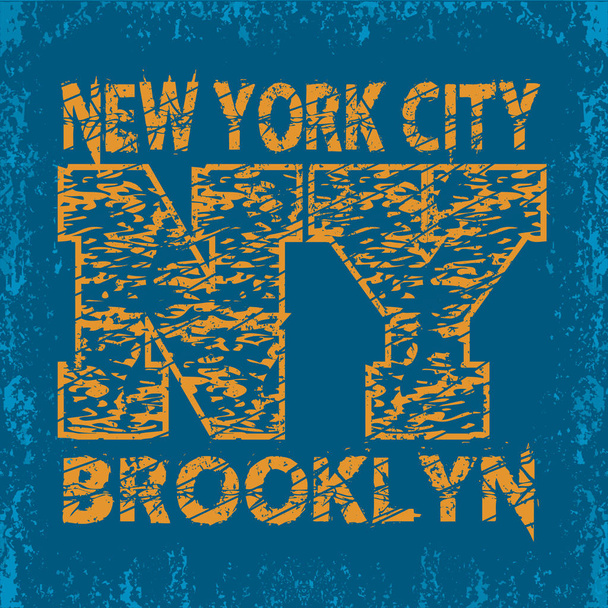 T-shirt new york, t-shirt sport, sport design, new york fashion - Vektor, Bild