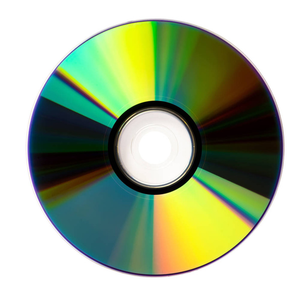 Диск DVD CD на білому фоні
. - Фото, зображення