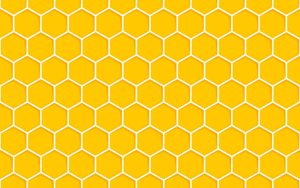 ハニカム シームレス パターン。幾何学的な六角形の背景 - ベクター画像