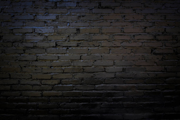 Black and Old brick wall for background. - Foto, Imagen