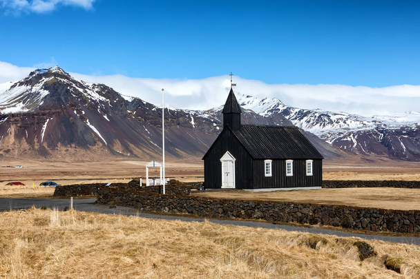 Black Church of Budir in Iceland - Photo, image
