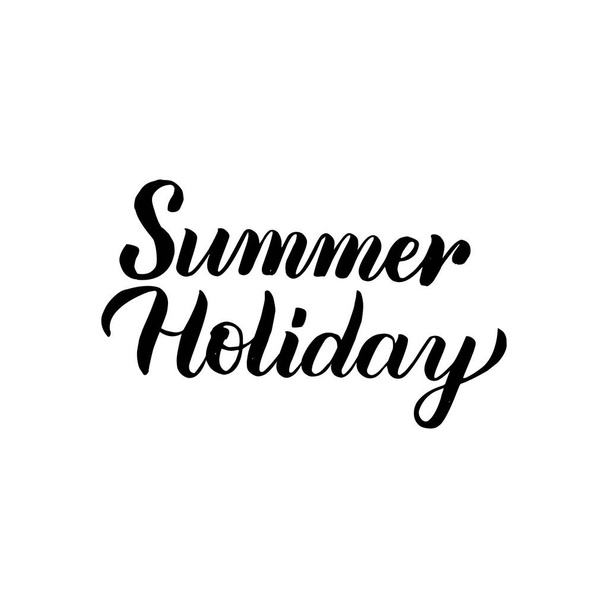 Vacaciones de verano Caligrafía manuscrita
 - Vector, Imagen