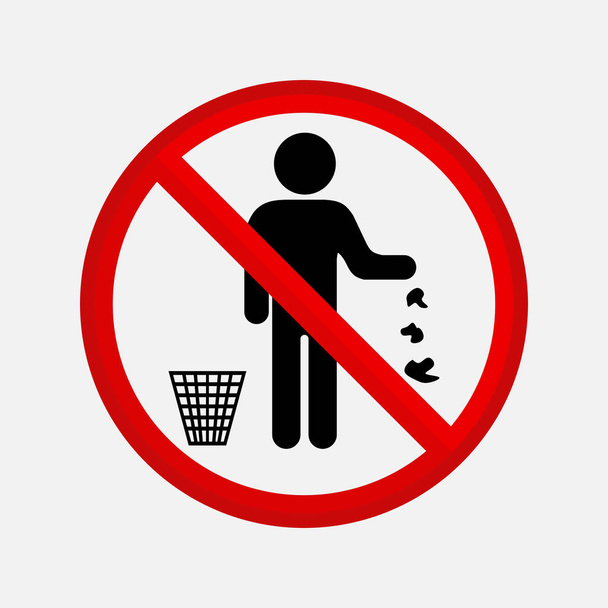 è vietato gettare spazzatura
 - Vettoriali, immagini