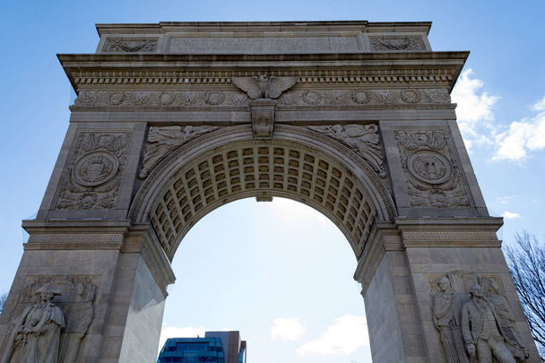 Arch in Washington Square park in Greenwich village in NYC - Photo, Image