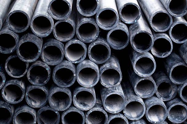 Black pipe tube flex for cable. - Photo, Image