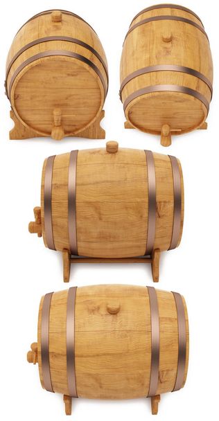 Cañón, barril o tun de madera
 - Foto, Imagen